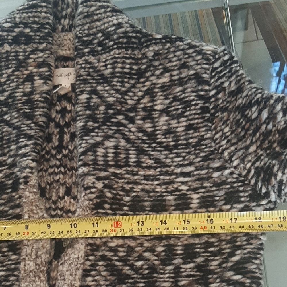 Wilfred🤎FREE Black/Chocolate/Taupe Cream Knit MADE FROM ITALIAN YARN Sz S - Picture 9 of 10